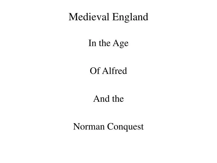 medieval england