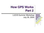 How GPS Works Part 2