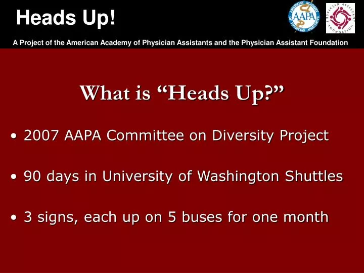 what is heads up