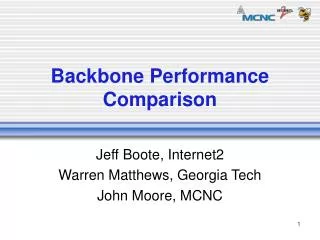 Backbone Performance Comparison