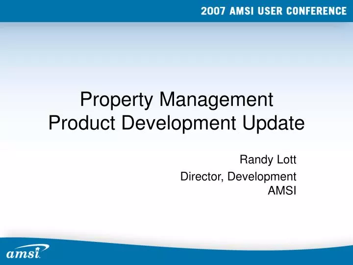 property management product development update