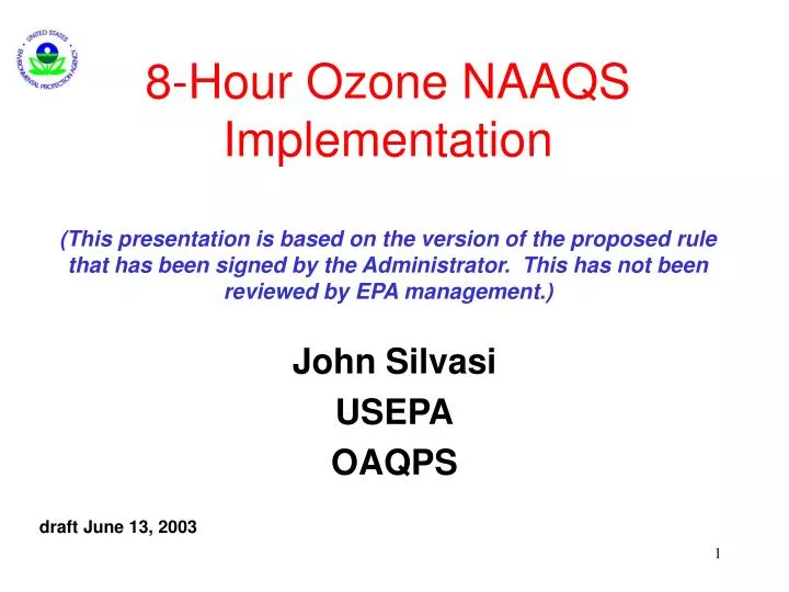 john silvasi usepa oaqps