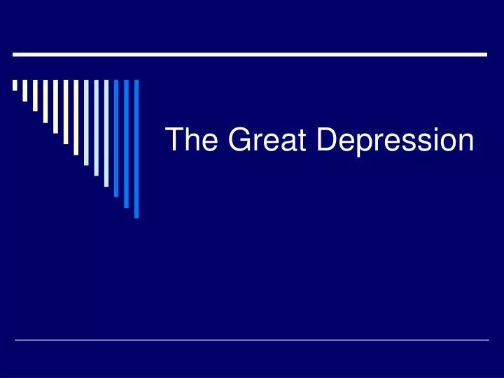 the great depression
