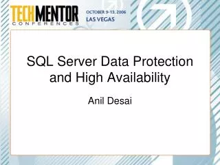 SQL Server Data Protection and High Availability