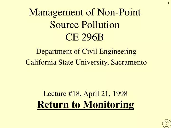 management of non point source pollution ce 296b