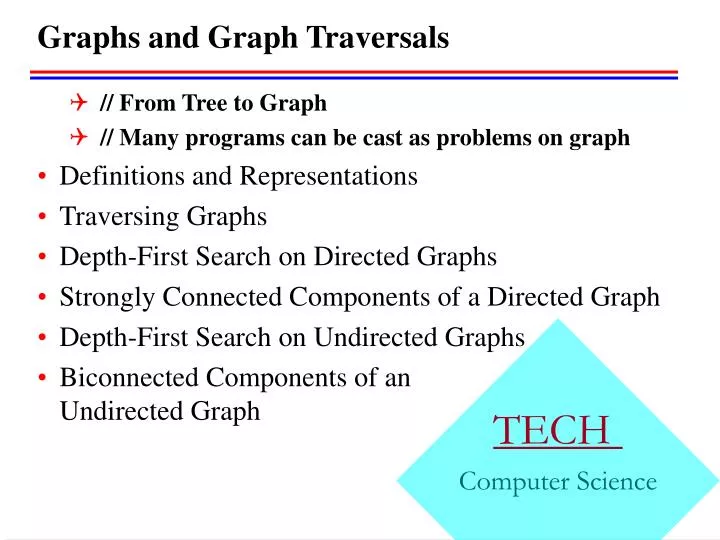 graphs and graph traversals