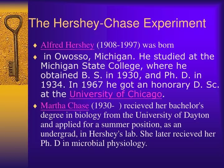 the hershey chase experiment
