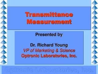 Transmittance Measurement