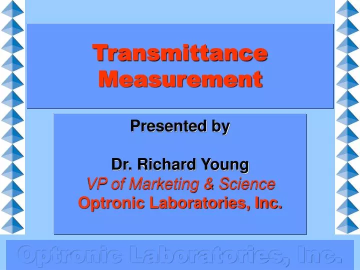 transmittance measurement