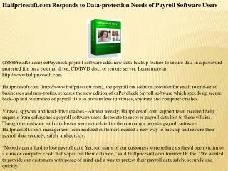 halfpricesoft.com responds to data-protection needs of payr