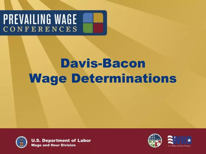 davis bacon wage determinations