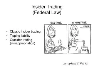 Insider Trading (Federal Law)