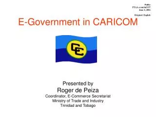 E-Government in CARICOM