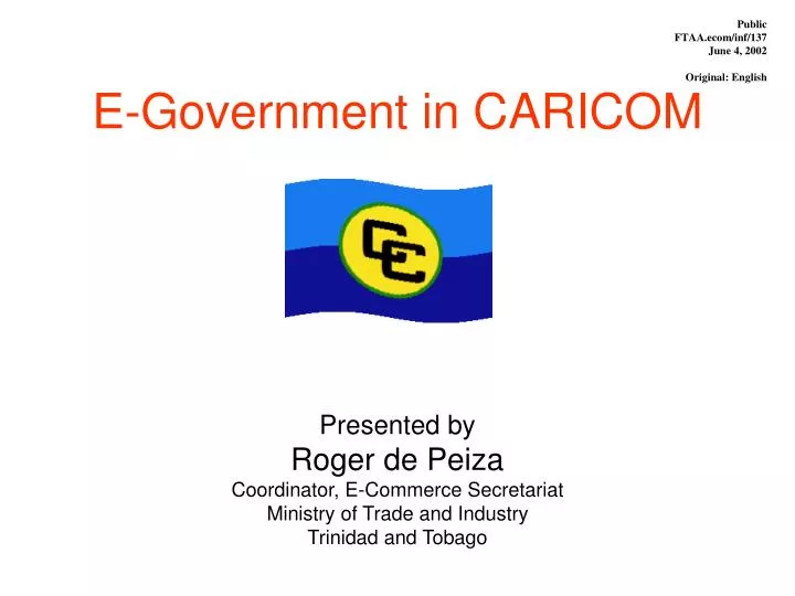 e government in caricom