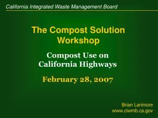 The Compost Solution Workshop