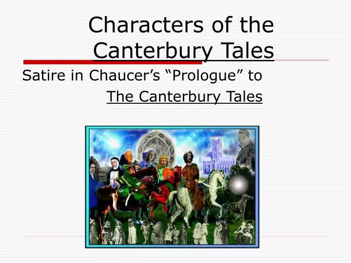 characters of the canterbury tales