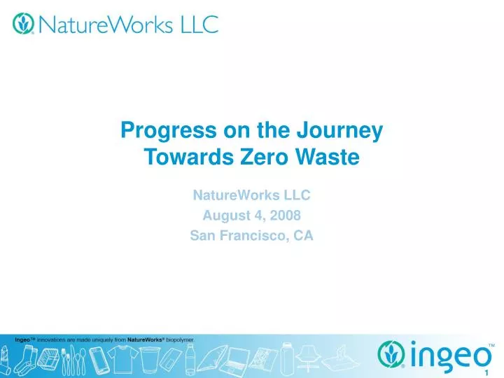 progress on the journey towards zero waste