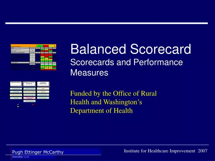 balanced scorecard scorecards and performance measures