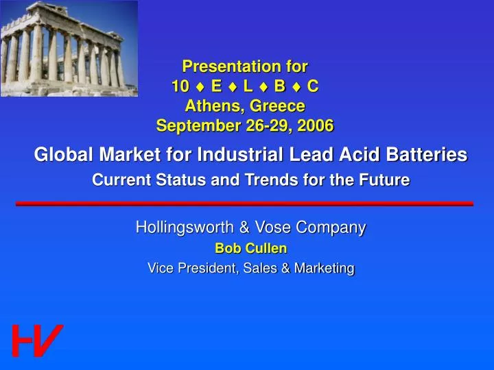 presentation for 10 e l b c athens greece september 26 29 2006