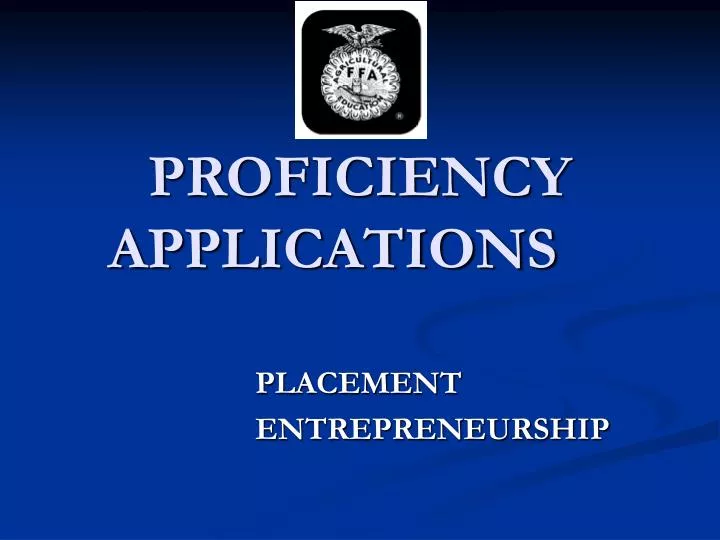 proficiency applications