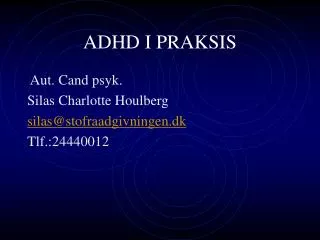 adhd i praksis