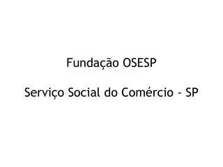 funda o osesp servi o social do com rcio sp