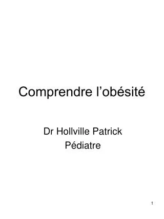 comprendre l ob sit
