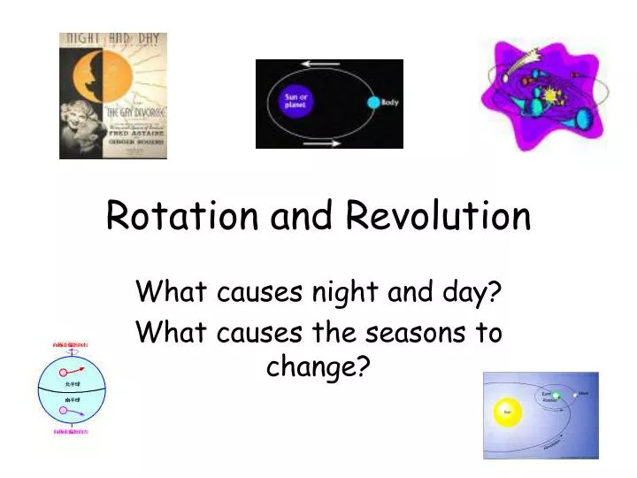 rotation and revolution