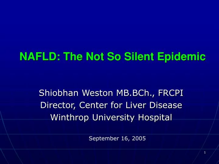 nafld the not so silent epidemic