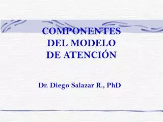componentes del modelo de atenci n