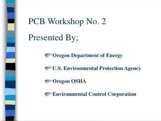 PCB Workshop No. 2 Presented By;