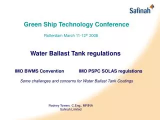 Green Ship Technology Conference