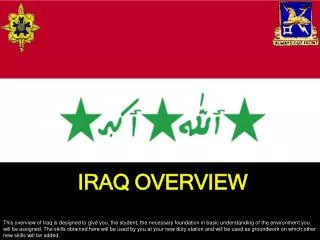 IRAQ OVERVIEW