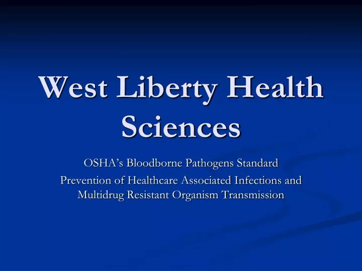 west liberty health sciences