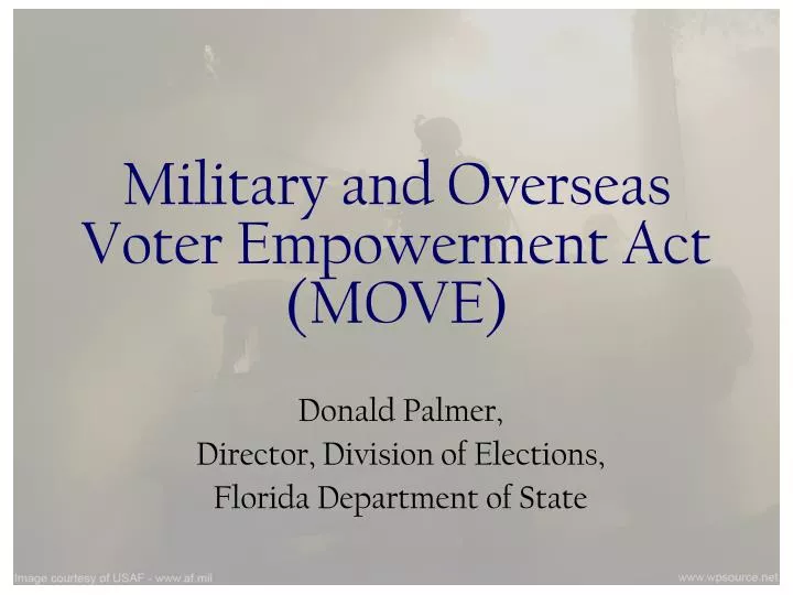 military and overseas voter empowerment act move