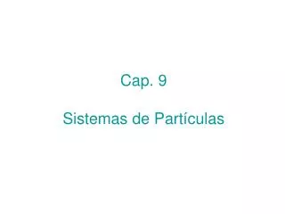 cap 9 sistemas de part culas