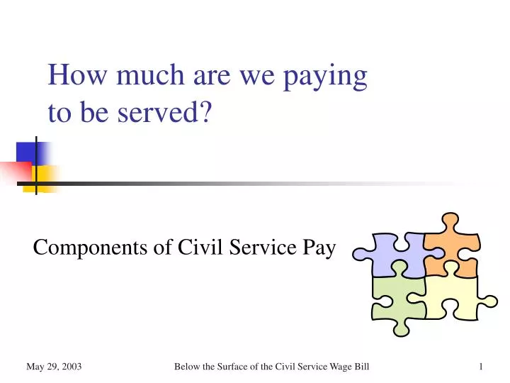 how much are we paying to be served