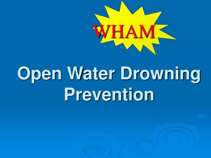 open water drowning prevention