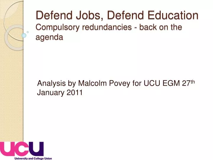 defend jobs defend education compulsory redundancies back on the agenda