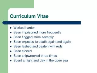 Curriculum Vitae