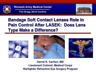 Bandage Soft Contact Lenses Role in Pain Control After LASEK: Does Lens Type Make a Difference?