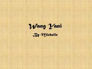 Wang Yani