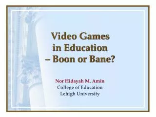 Video Games in Education – Boon or Bane?