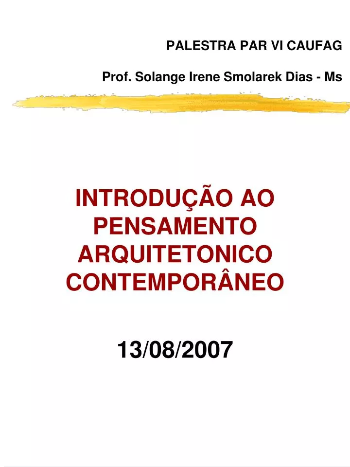 palestra par vi caufag prof solange irene smolarek dias ms