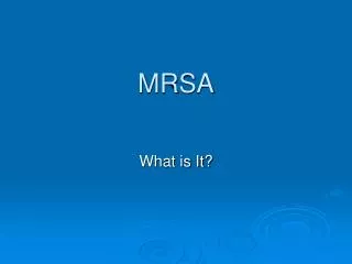 MRSA