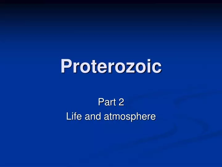 proterozoic