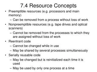 7.4 Resource Concepts