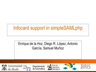 Infocard support in simpleSAMLphp