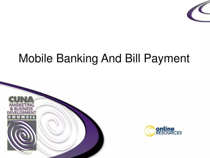 mobile banking and bill payment