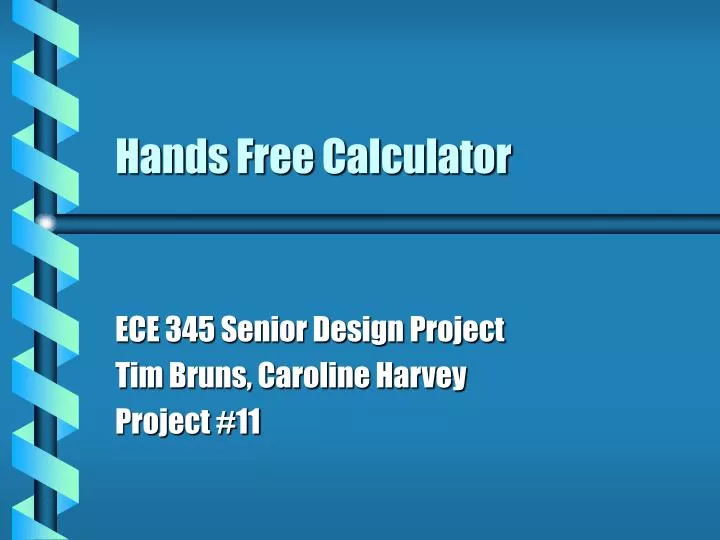 hands free calculator
